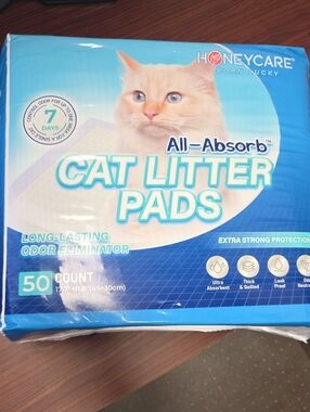 Honeycare Cat Litter Pads 50 Count